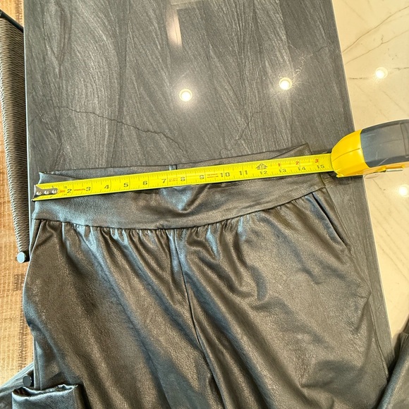 Commando Black Faux Leather Joggers - Picture 5 of 7